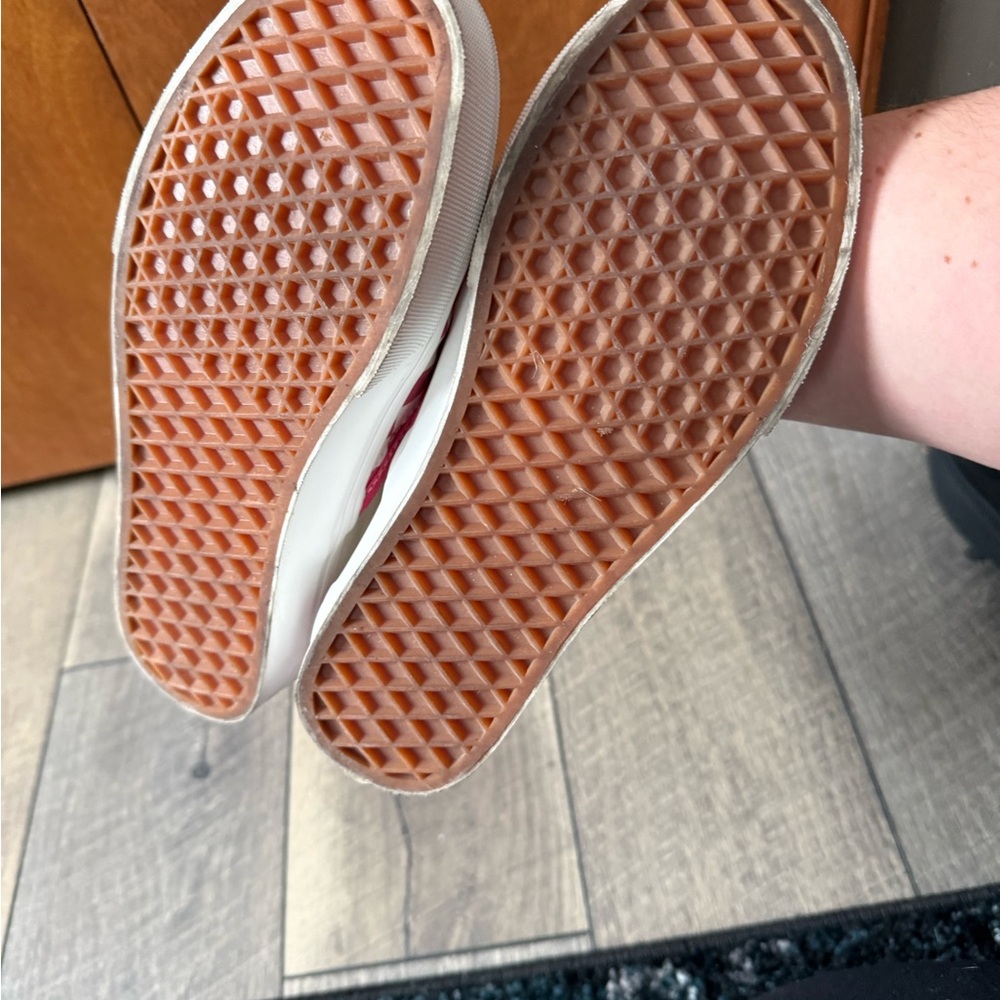 Vans Honeysuckle Pink Checkered Slip-On Shoes - Picture 3 of 3